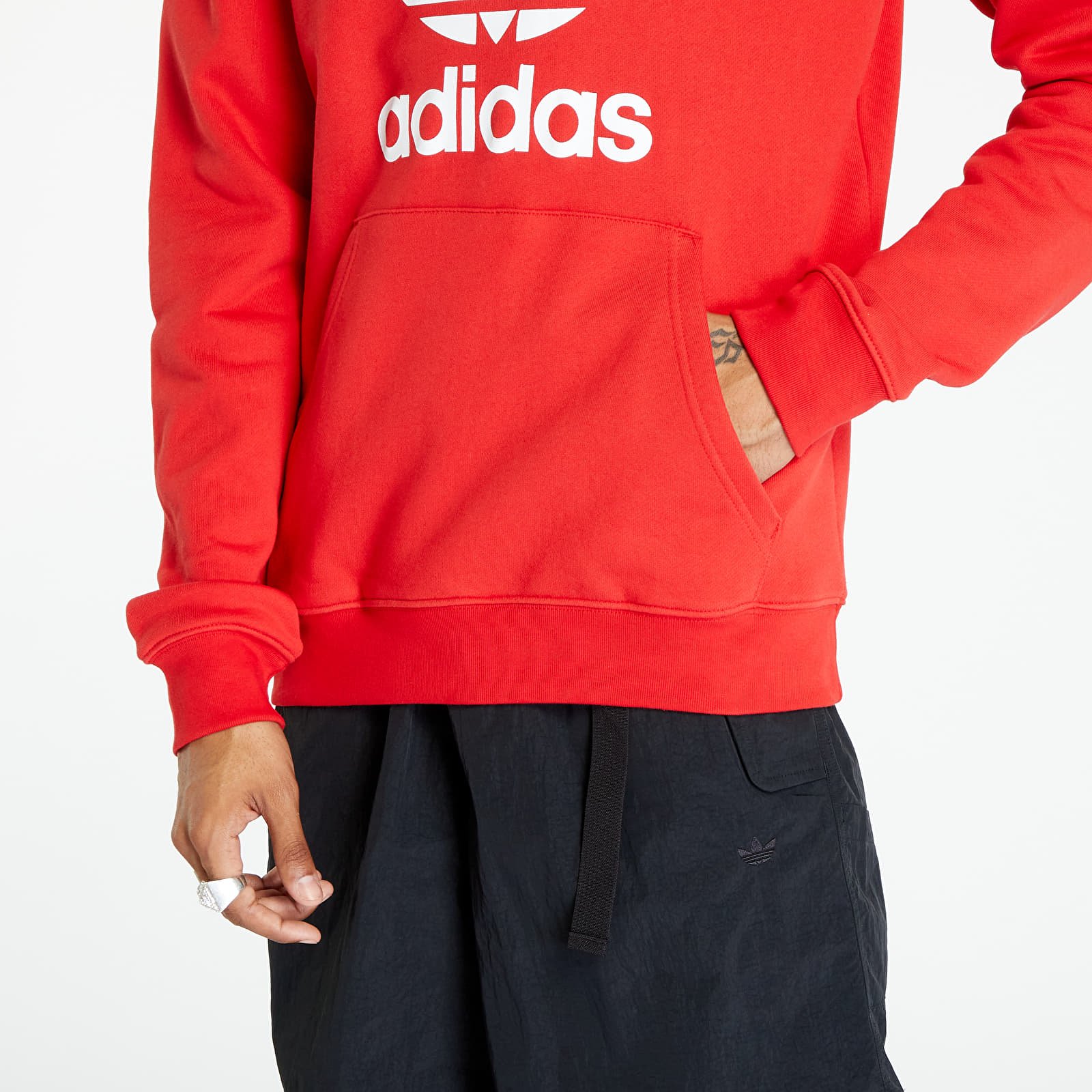 Hoodies and sweatshirts  adidas Trefoil Hoody Better Scarlet