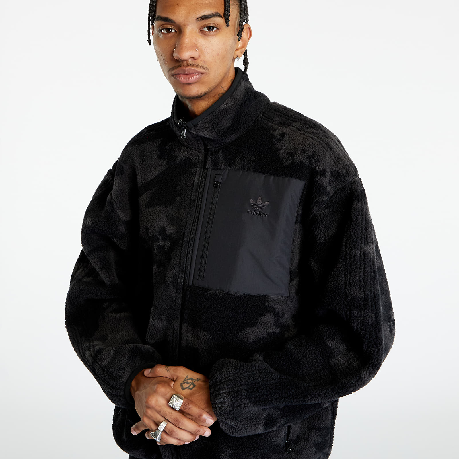 Jackets adidas Camo Fleece Jacket Black