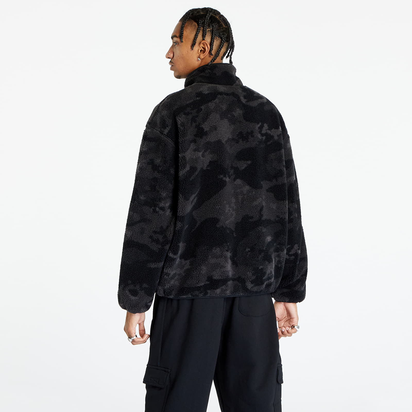 Jakne adidas Camo Fleece Jacket Black