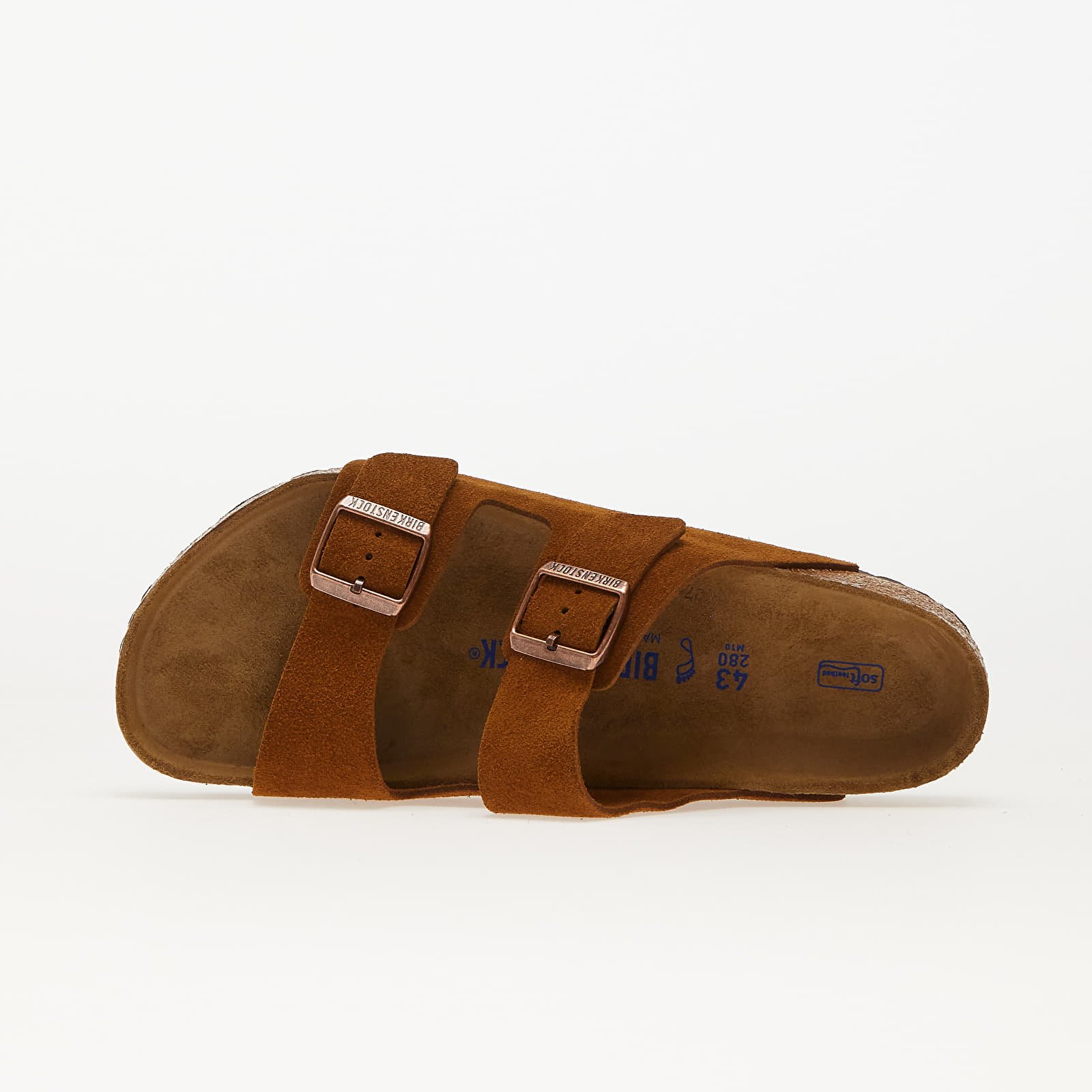 Men s shoes Birkenstock Arizona Suede Leather Mink Footshop
