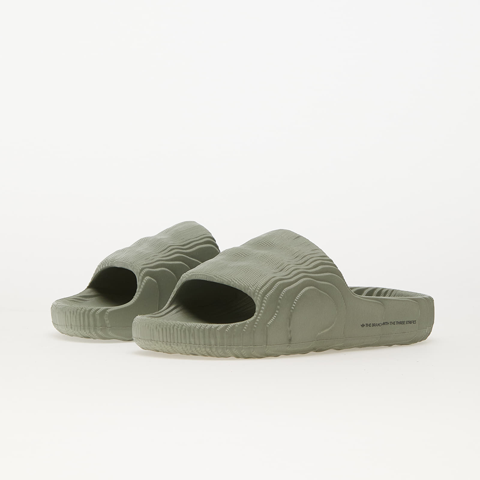 Women's shoes adidas Adilette 22 W Silver Green/ Silver Green/ Core Black