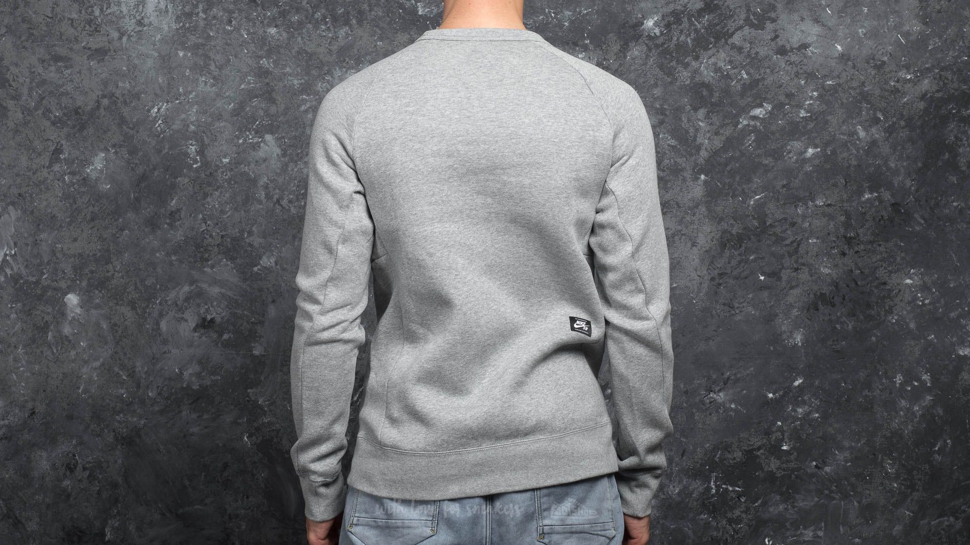 Hoodies en truien Nike SB Icon Fade Crew Medium Grey Heather