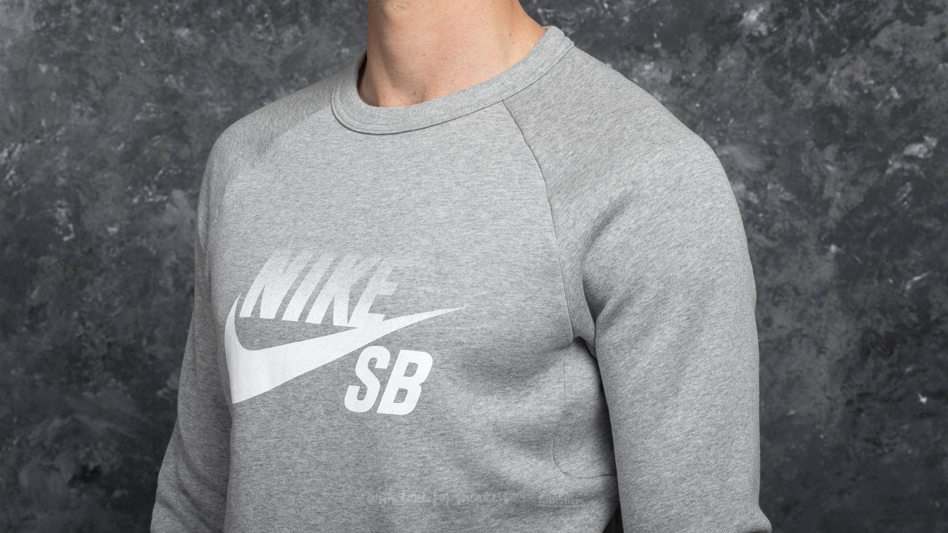 Hoodies en truien Nike SB Icon Fade Crew Medium Grey Heather