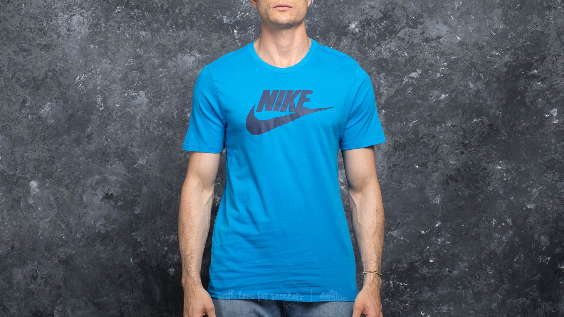 Tričká Nike Sportswear Icon Futura Tee Blue