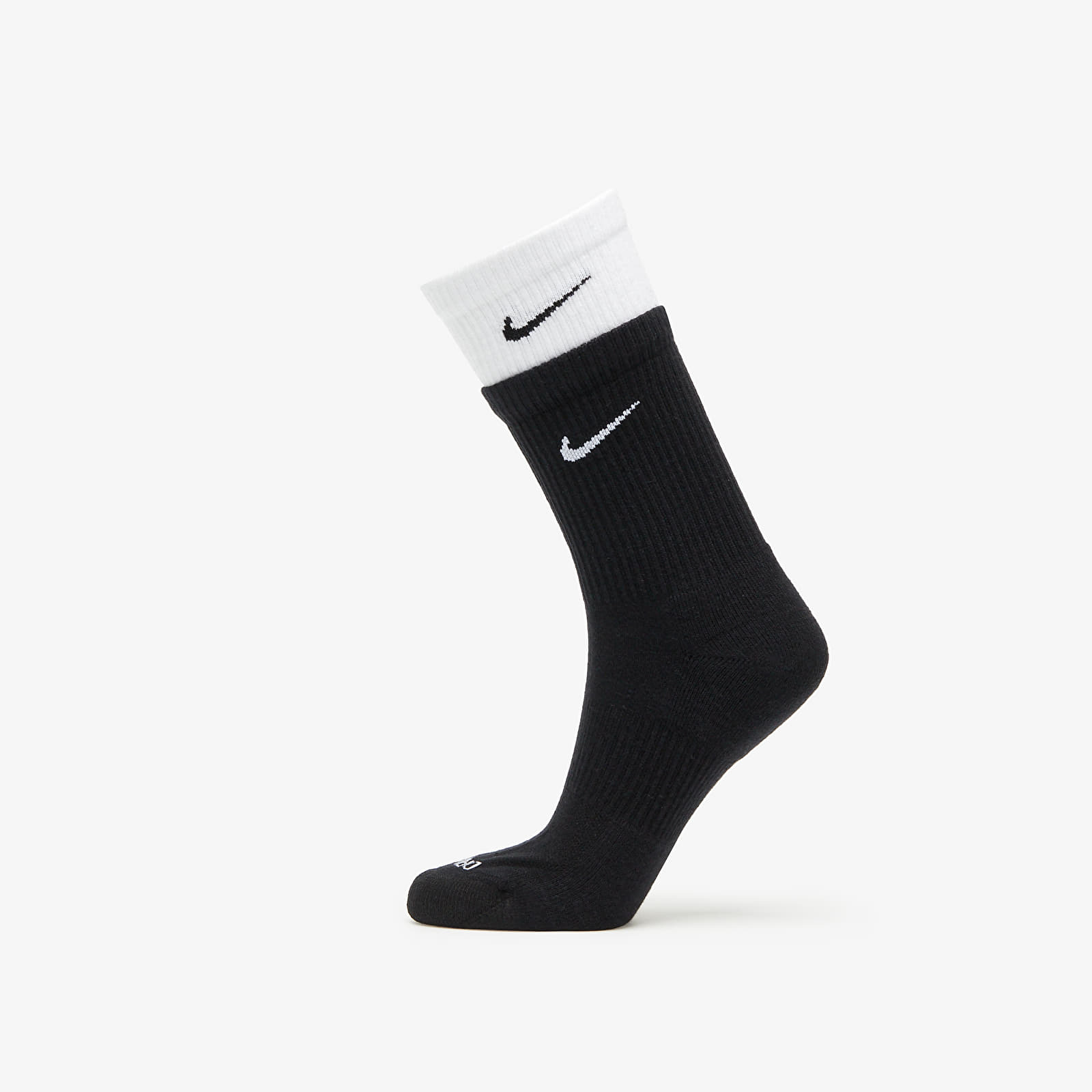 Nike Everyday Plus Cushioned Training Crew Socks Black/ White/ Black