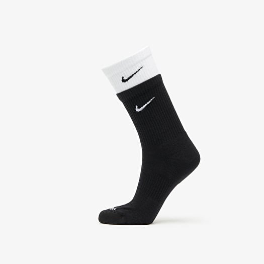 Zokni Nike Everyday Plus Cushioned Training Crew Socks Black/ White/ Black