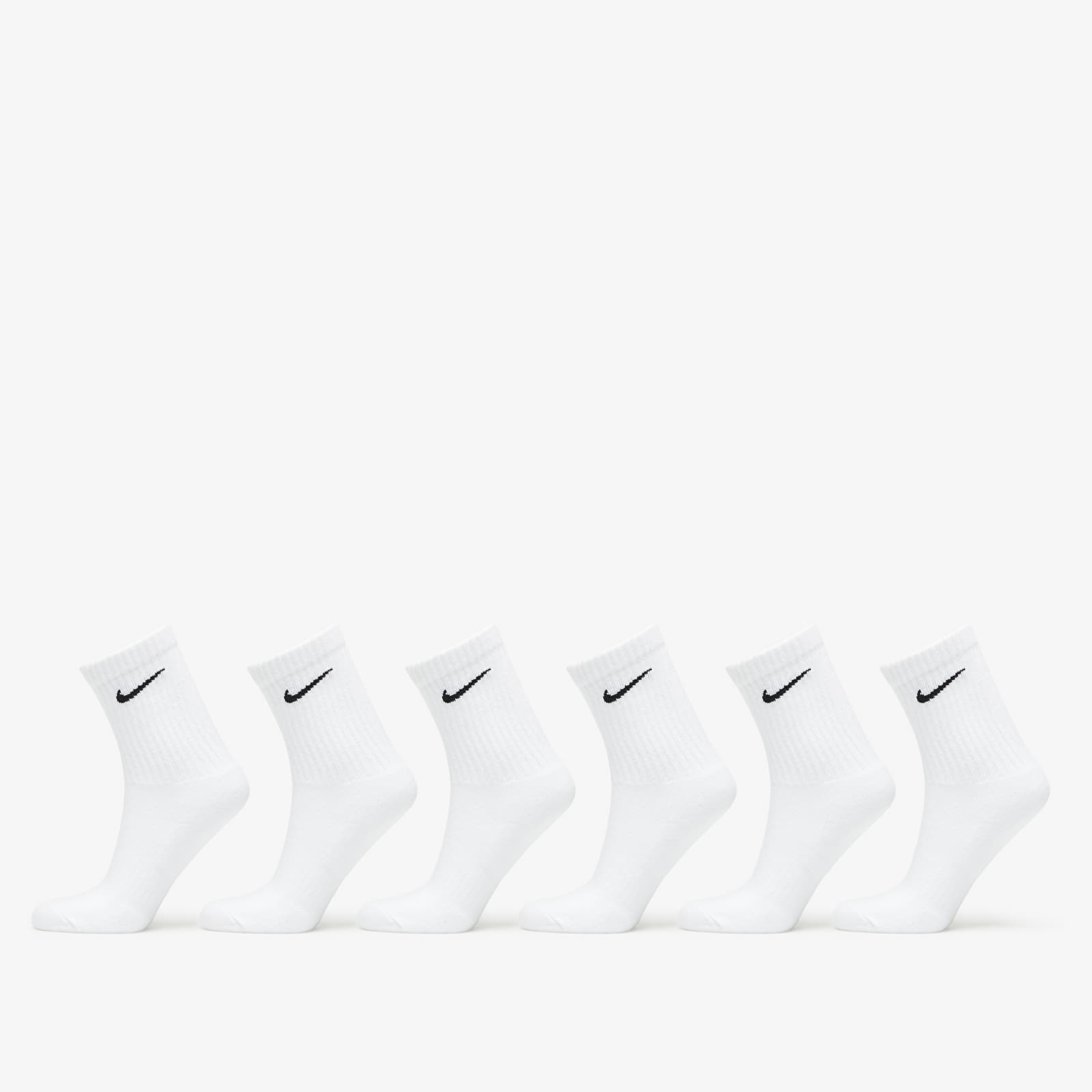 Ponožky Nike Everyday Cushion Crew Socks 6-Pack White XL