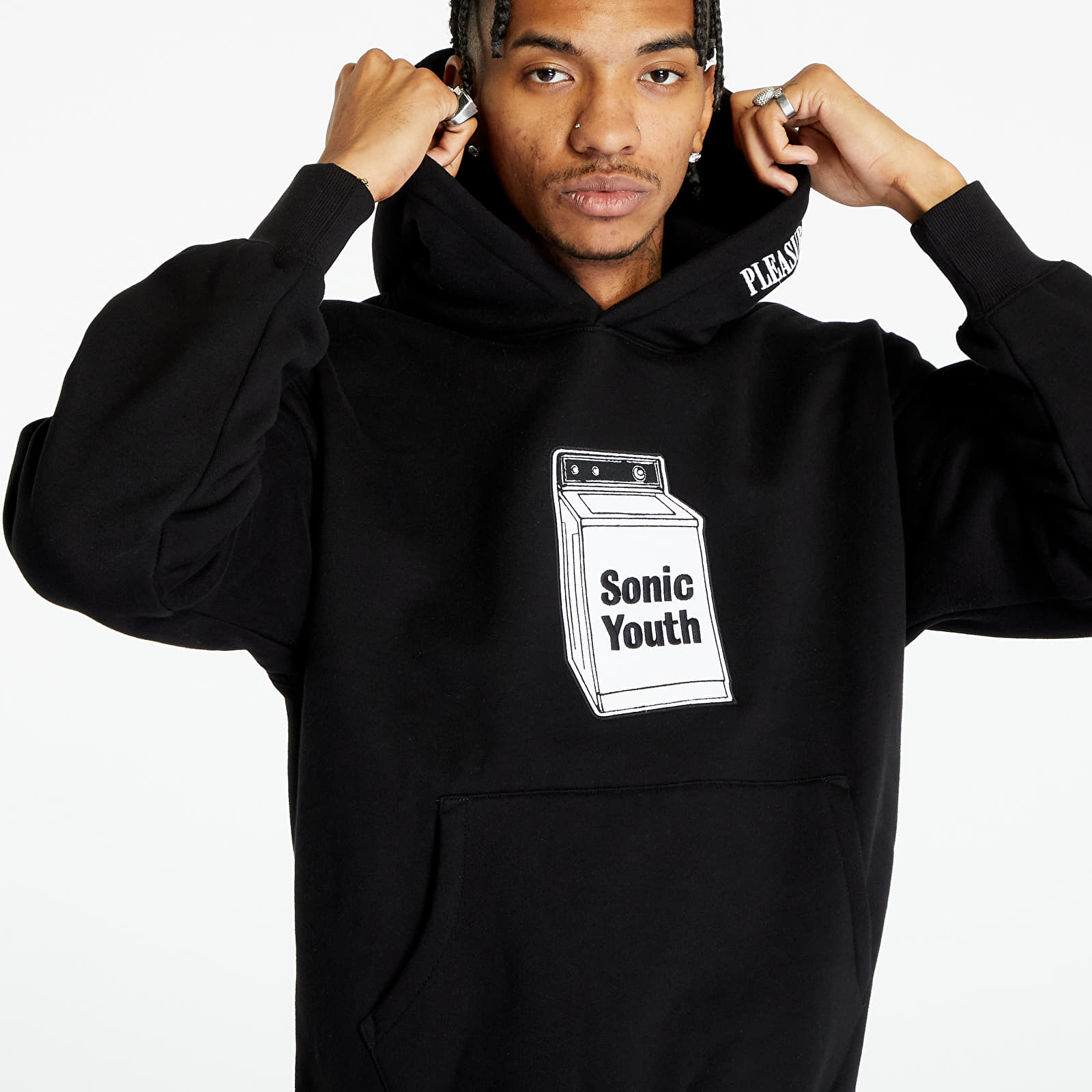 Hoodies and sweatshirts PLEASURES x Sonic Youth Washing Machine Hoodie Black Footshop