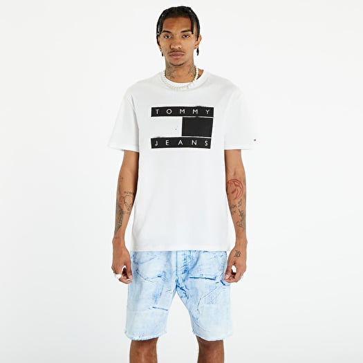 Majica Tommy Jeans Classic Spray Flag T-Shirt White
