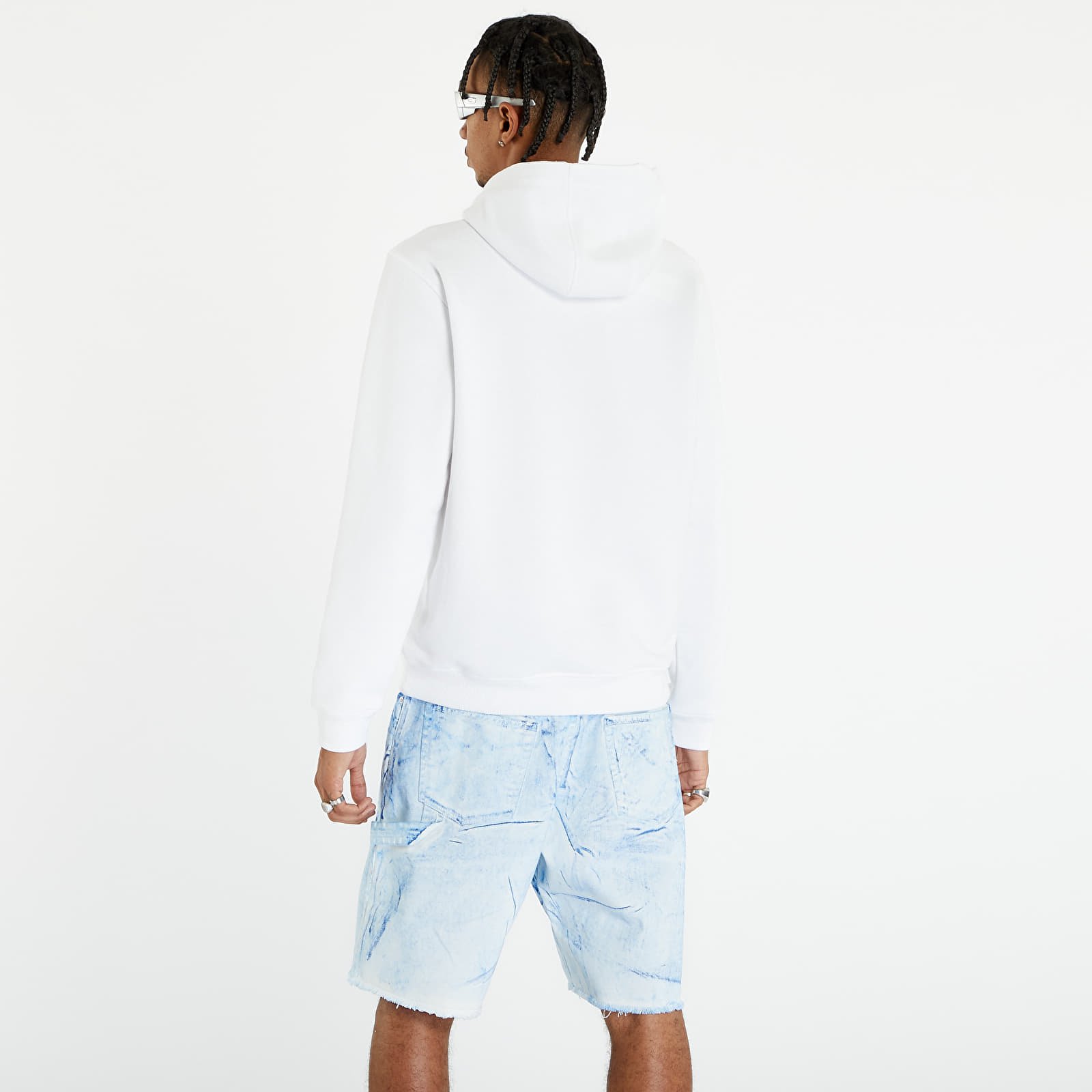 Bluzy Tommy Jeans Reg Flag Spray Hoodie White