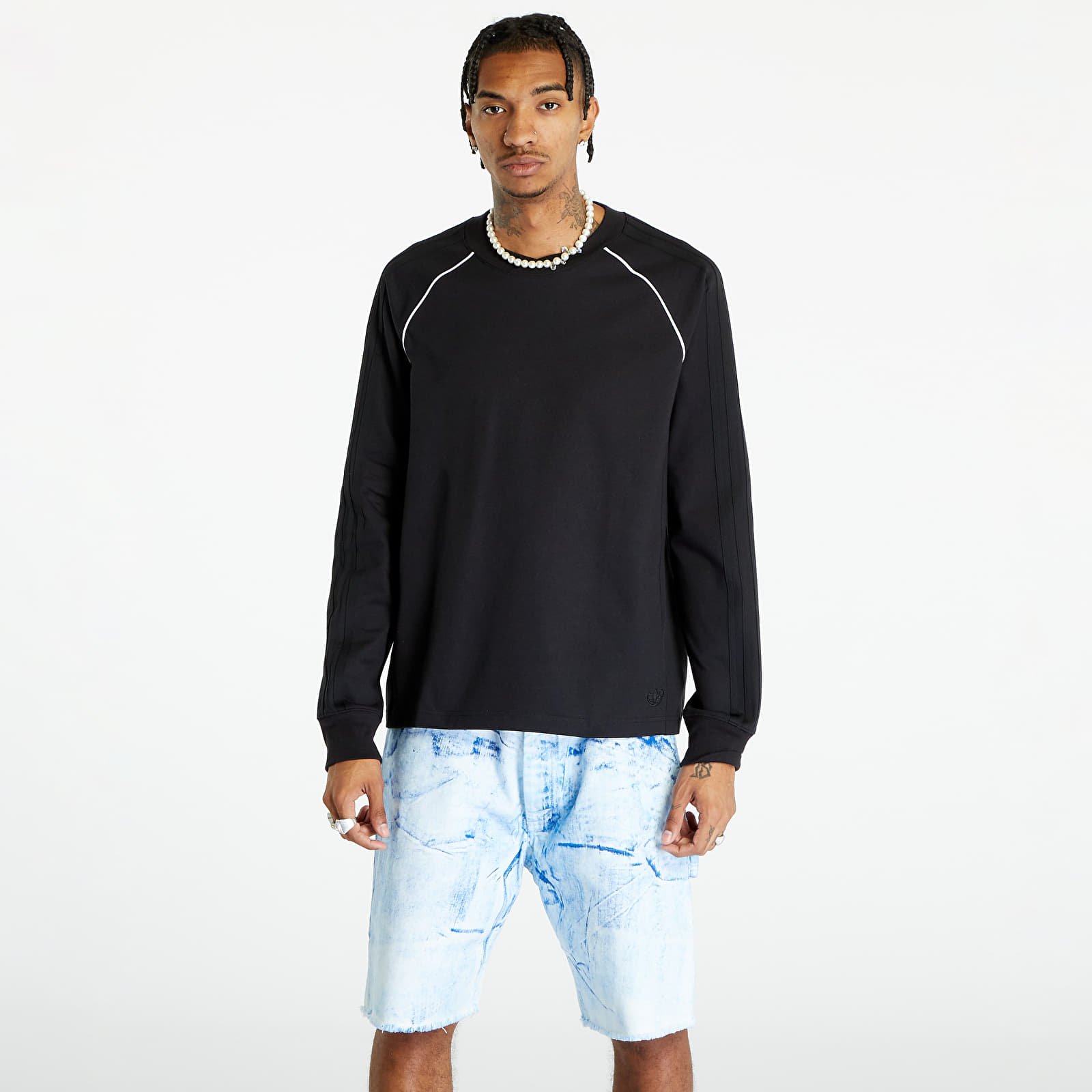 Adidas blue 2025 long sleeve shirt