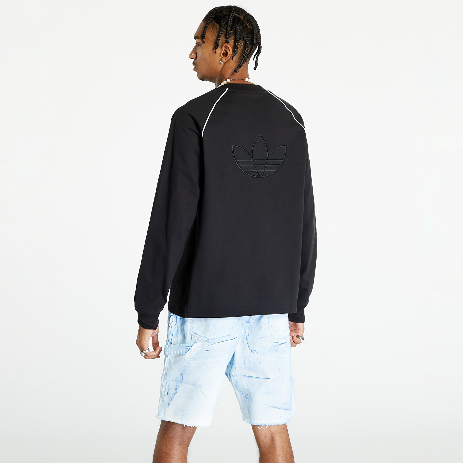 T-paidat adidas Blue Version SST Long Sleeve Tee Black