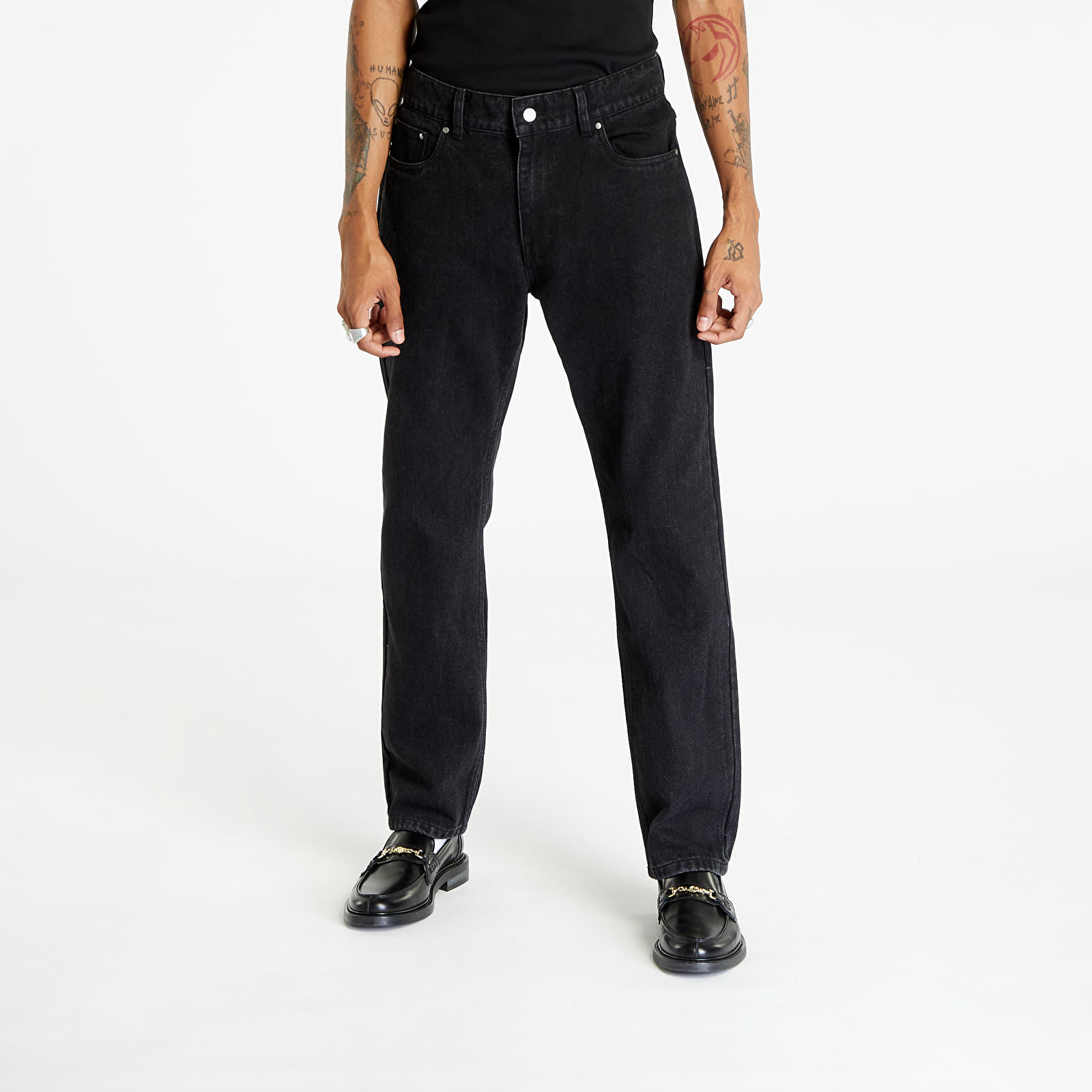 Bikses PLEASURES x Sonic Youth Washing Machine Denim Black