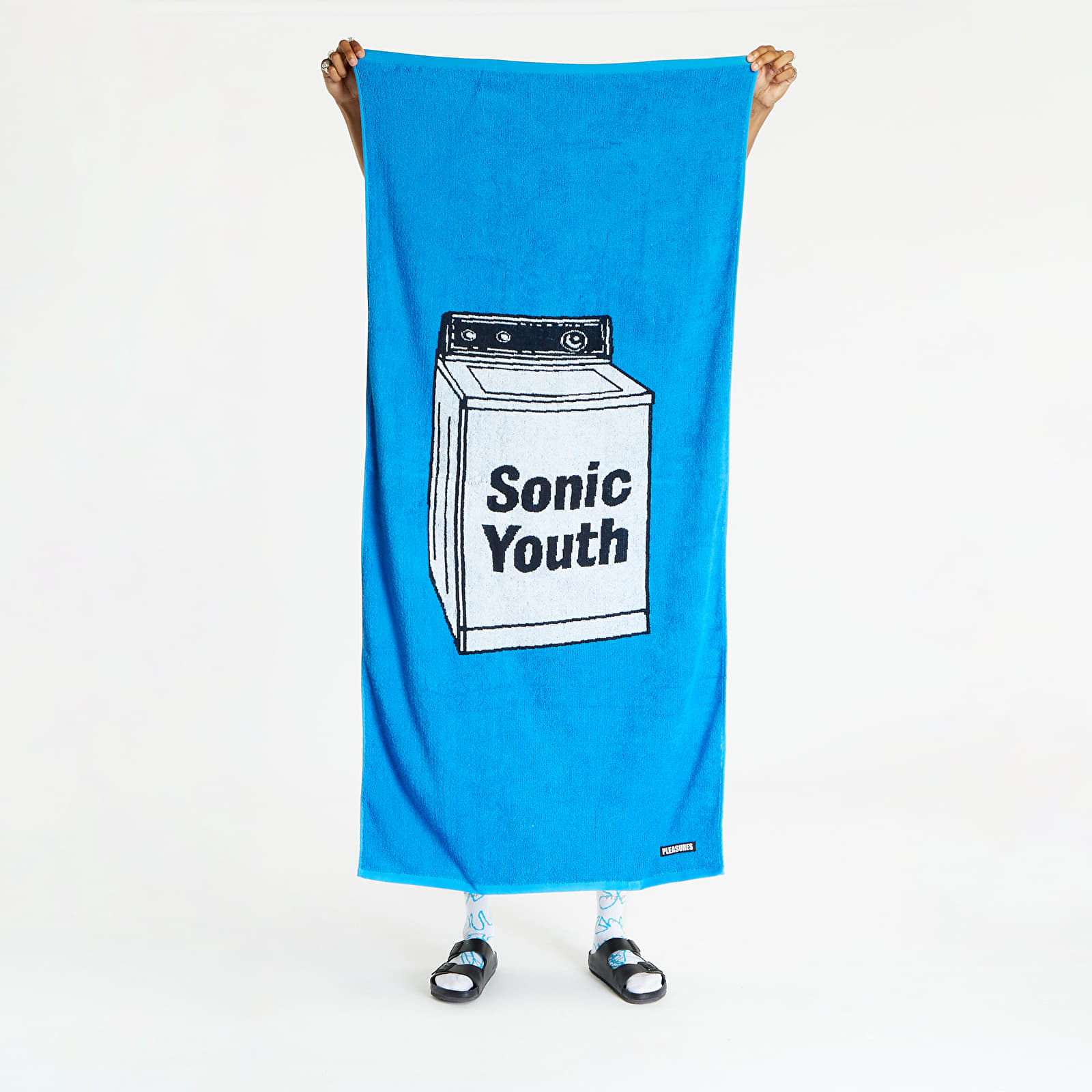 PLEASURES x Sonic Youth Washing Machine Towel Blue