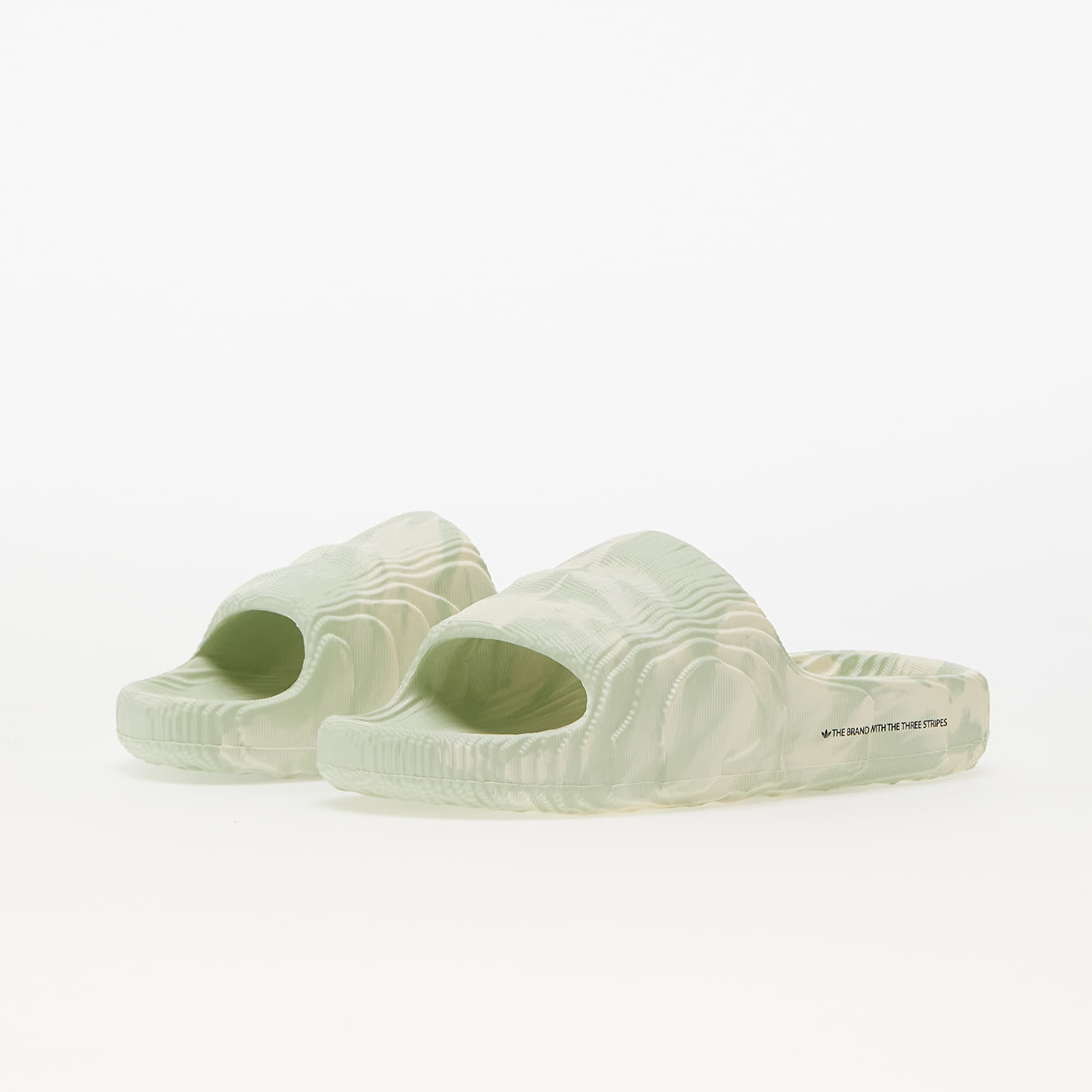 Adidas adilette green white discount