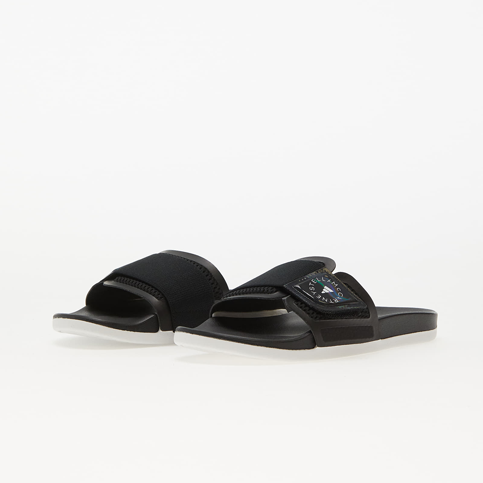 Buty damskie adidas x Stella McCartney Slides Core Black/ Core Black/ Ftw White