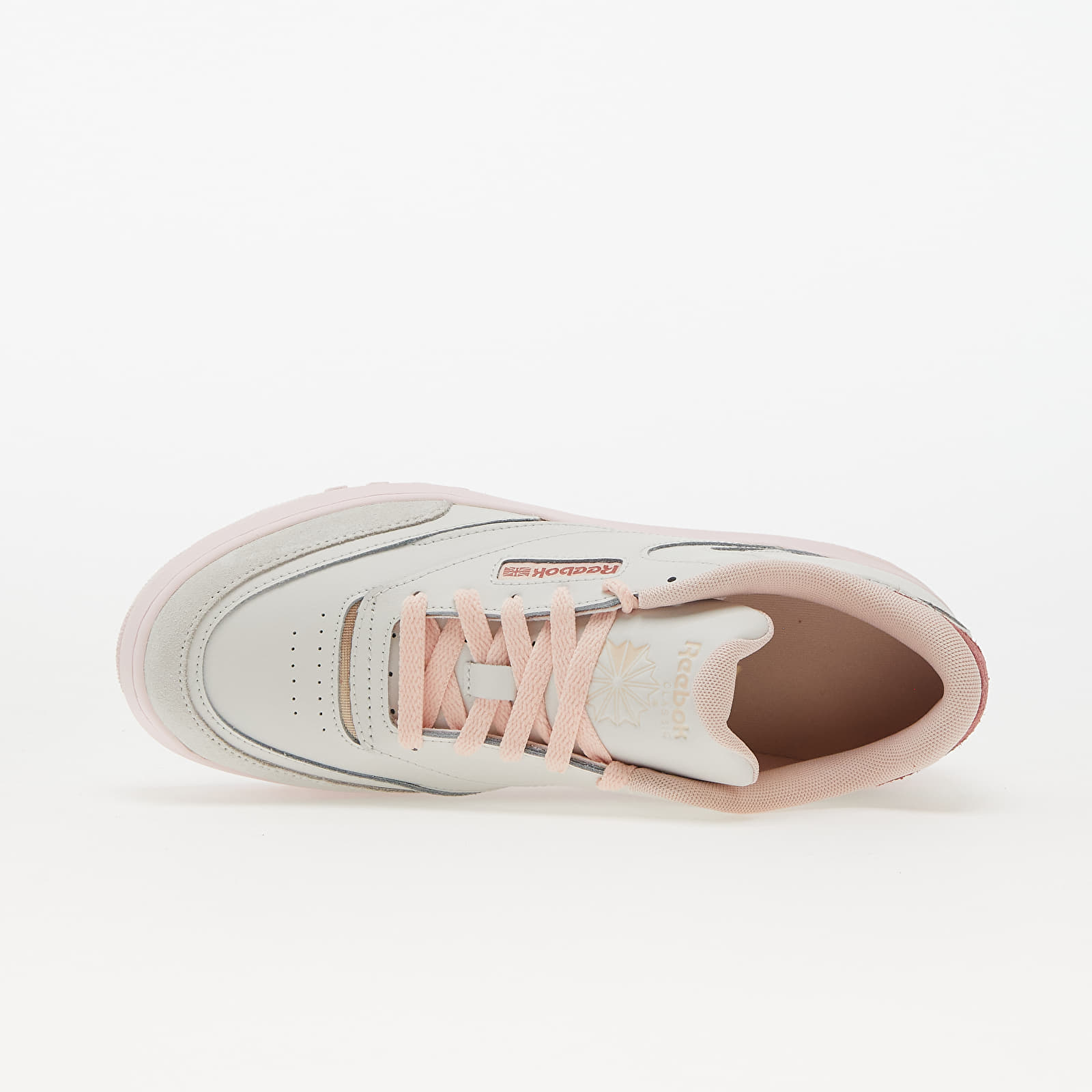 Încălțăminte și sneakerși pentru femei Reebok Club C Extra Pure Grey/ Pospin/ Porpnk