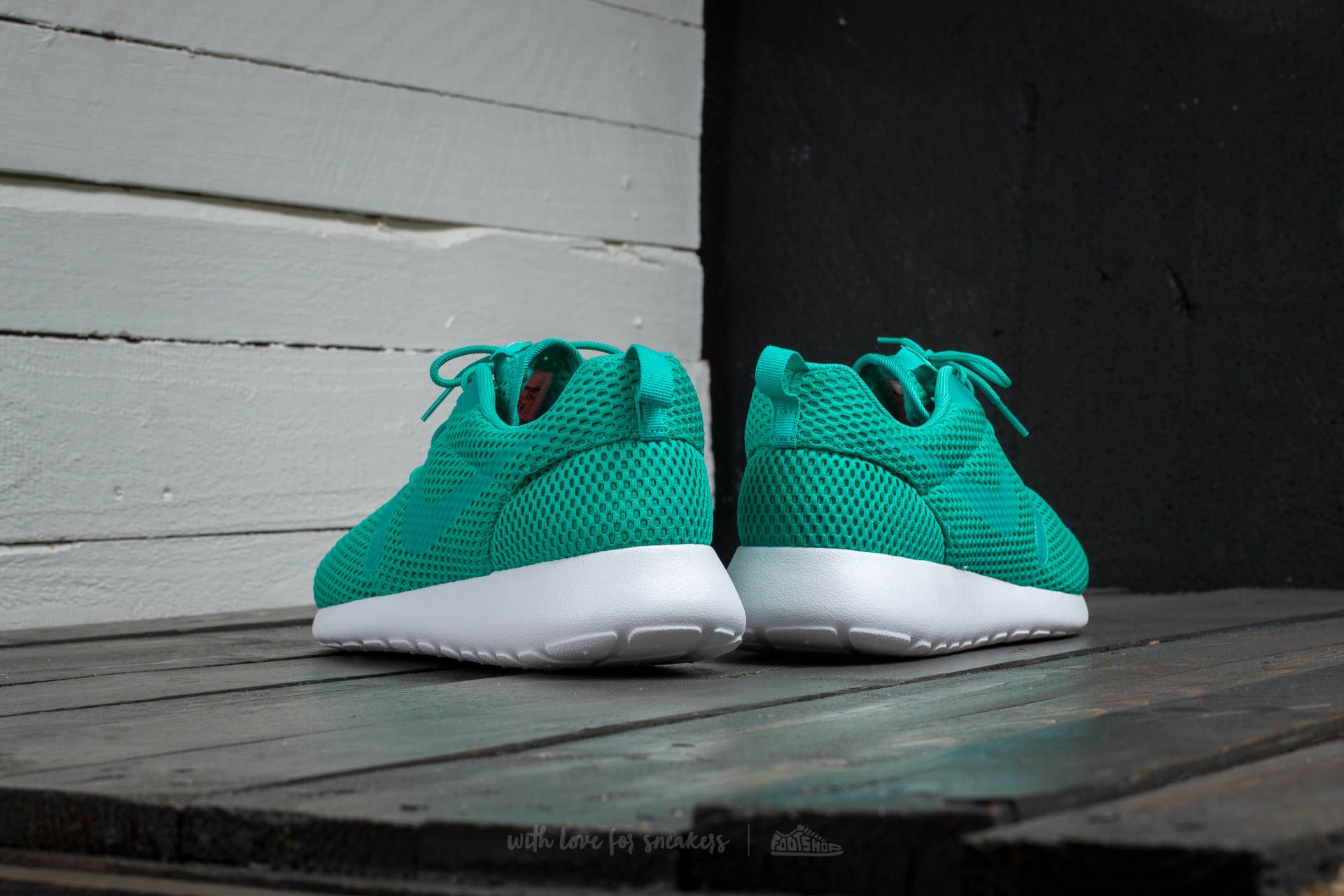 Men's shoes Nike Roshe One Hyp BR Clear Jade/ Clear Jade-White