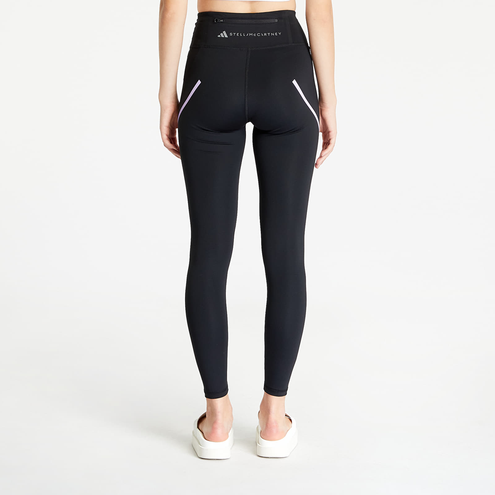 Legíny adidas by Stella McCartney TruePace Running Leggings Black/ Purple Glow