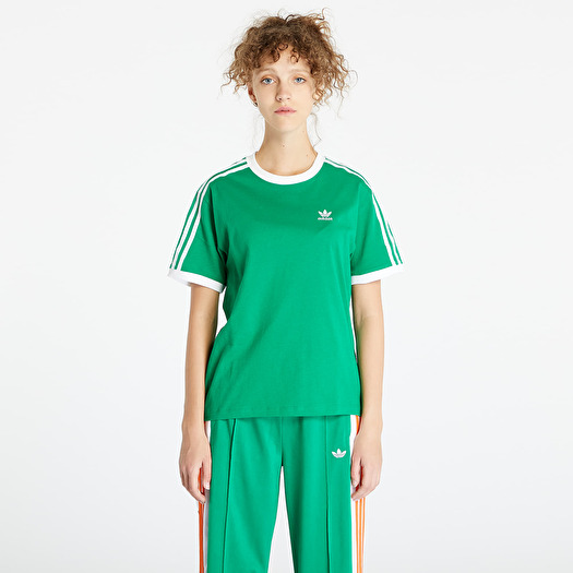 T-shirts adidas Originals Classics 3-Stripes Tee Green Footshop