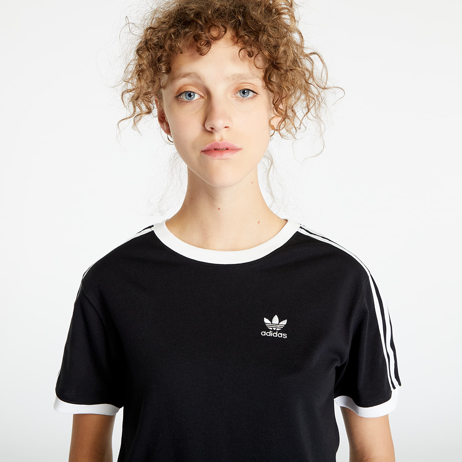 Magliette adidas Adicolor Classics 3 Stripes Tee Black
