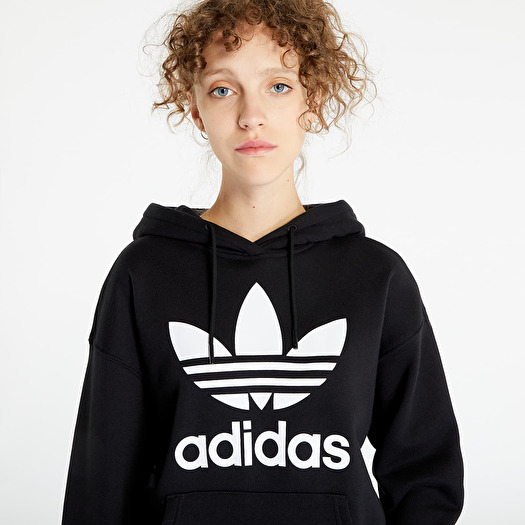Hoodies and sweatshirts adidas Trefoil Hoodie Black Footshop