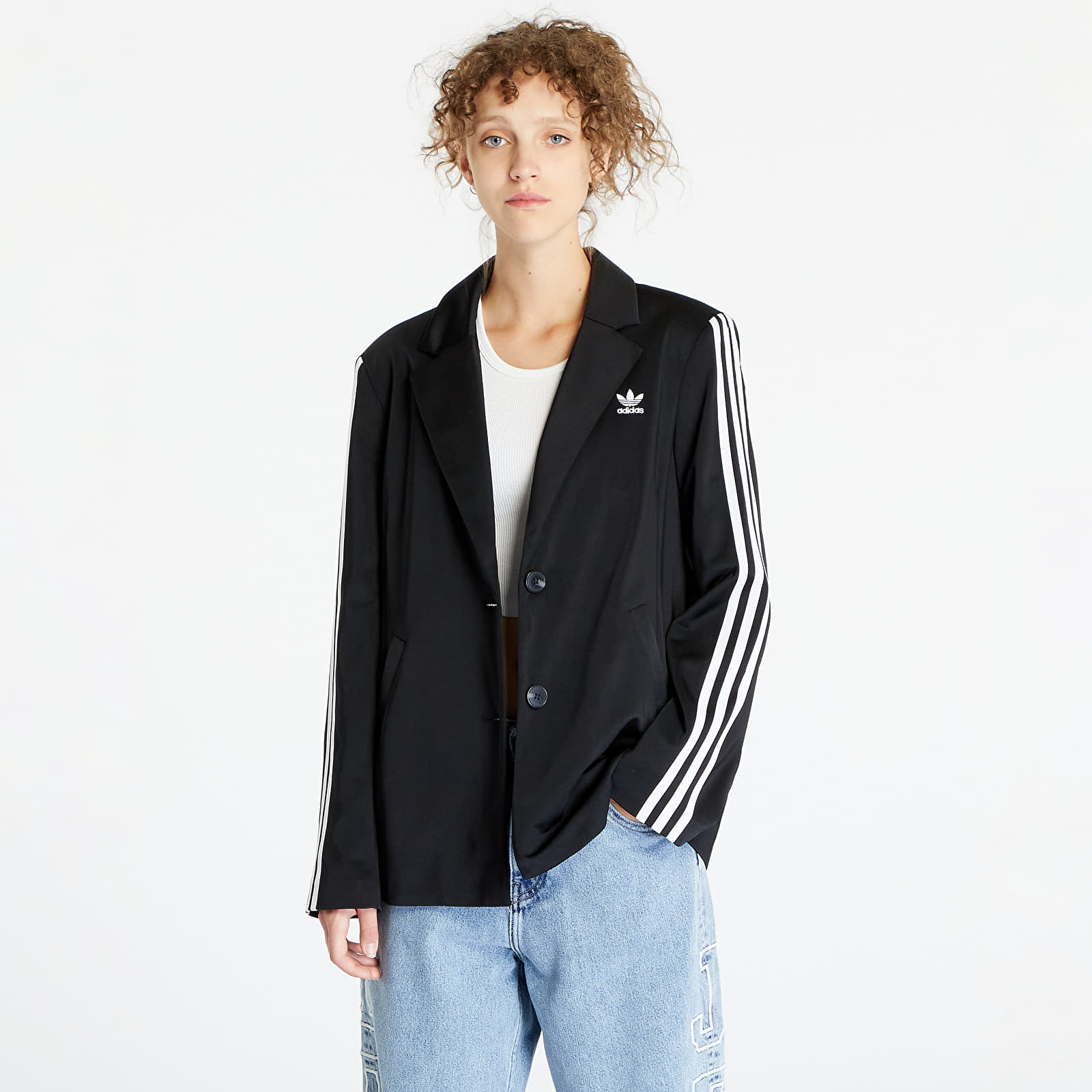 Jackets and Coats adidas 3-Stripes Blazer Black