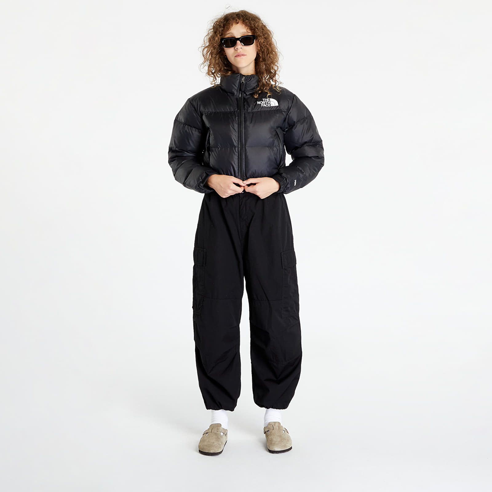 Chaquetas The North Face W Nuptse Short Jacket TNF Black/ TNF White