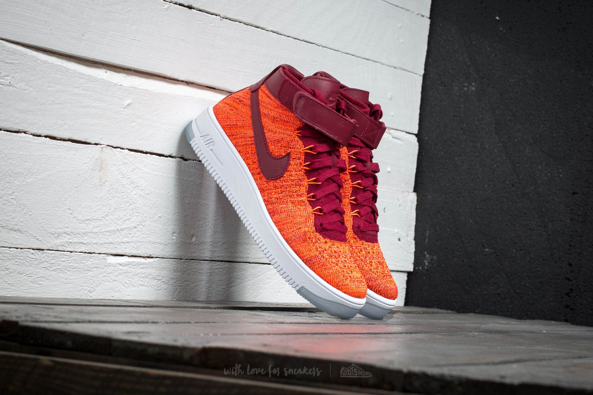 Nike air force best sale 1 flyknit mujer rojas