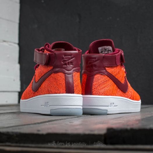 Air force top 1 flyknit red