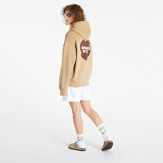 Hoodies and sweatshirts Carhartt WIP Hooded Heart Sweat Dusty H Brown Footshop