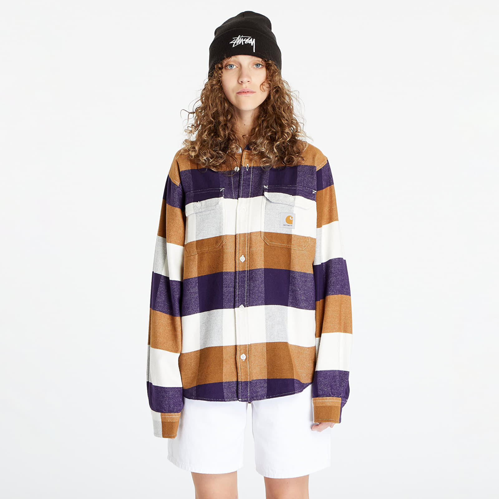 Hemden Carhartt WIP Lyman Long Sleeve Shirt Lyman Check/ Cassis