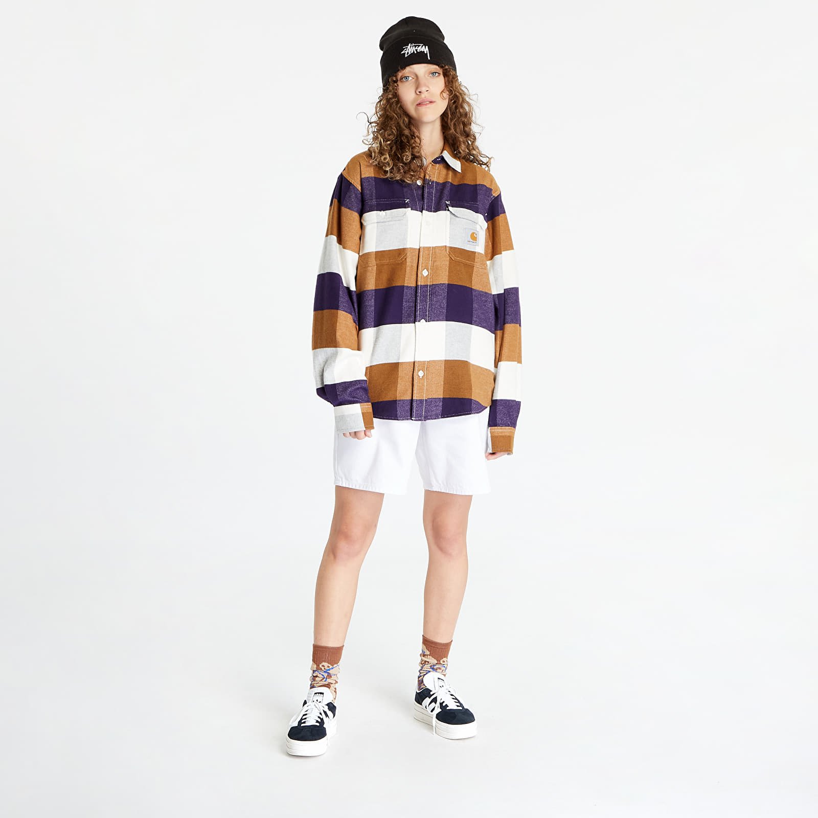 Hemden Carhartt WIP Lyman Long Sleeve Shirt Lyman Check/ Cassis