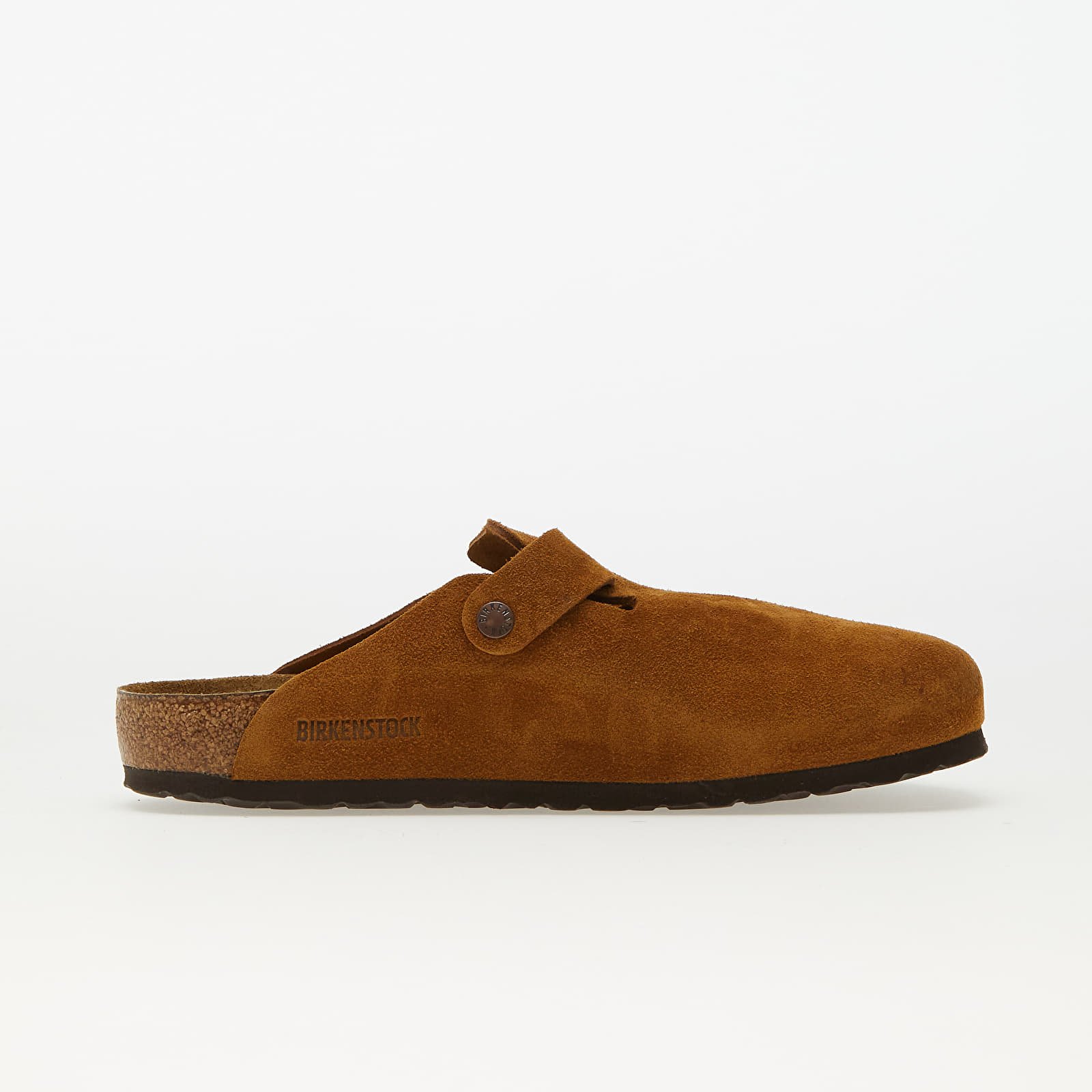 Miesten kengät Birkenstock Boston Soft Footbed Velvet Leather Mink