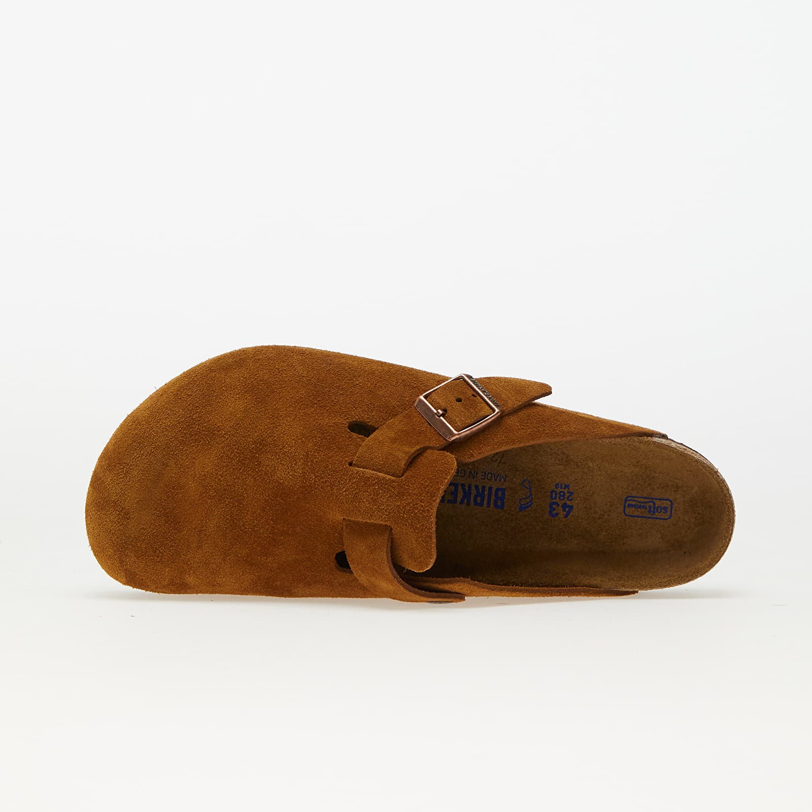 Skor för män Birkenstock Boston Soft Footbed Velvet Leather Mink