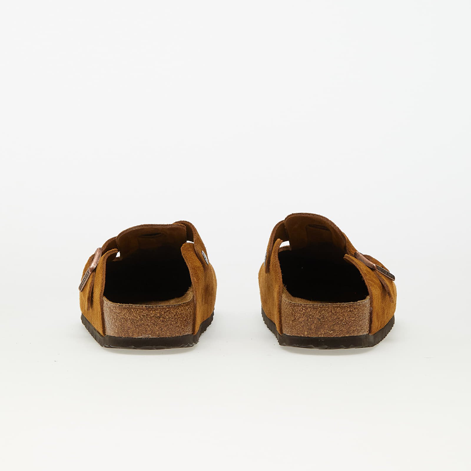 Herresko Birkenstock Boston Soft Footbed Velvet Leather Mink