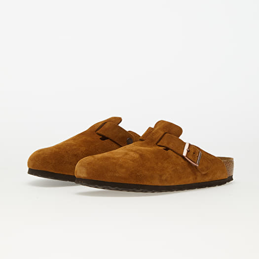 Birkenstock Boston Soft Footbed Birkenstock Suede Mink Men's