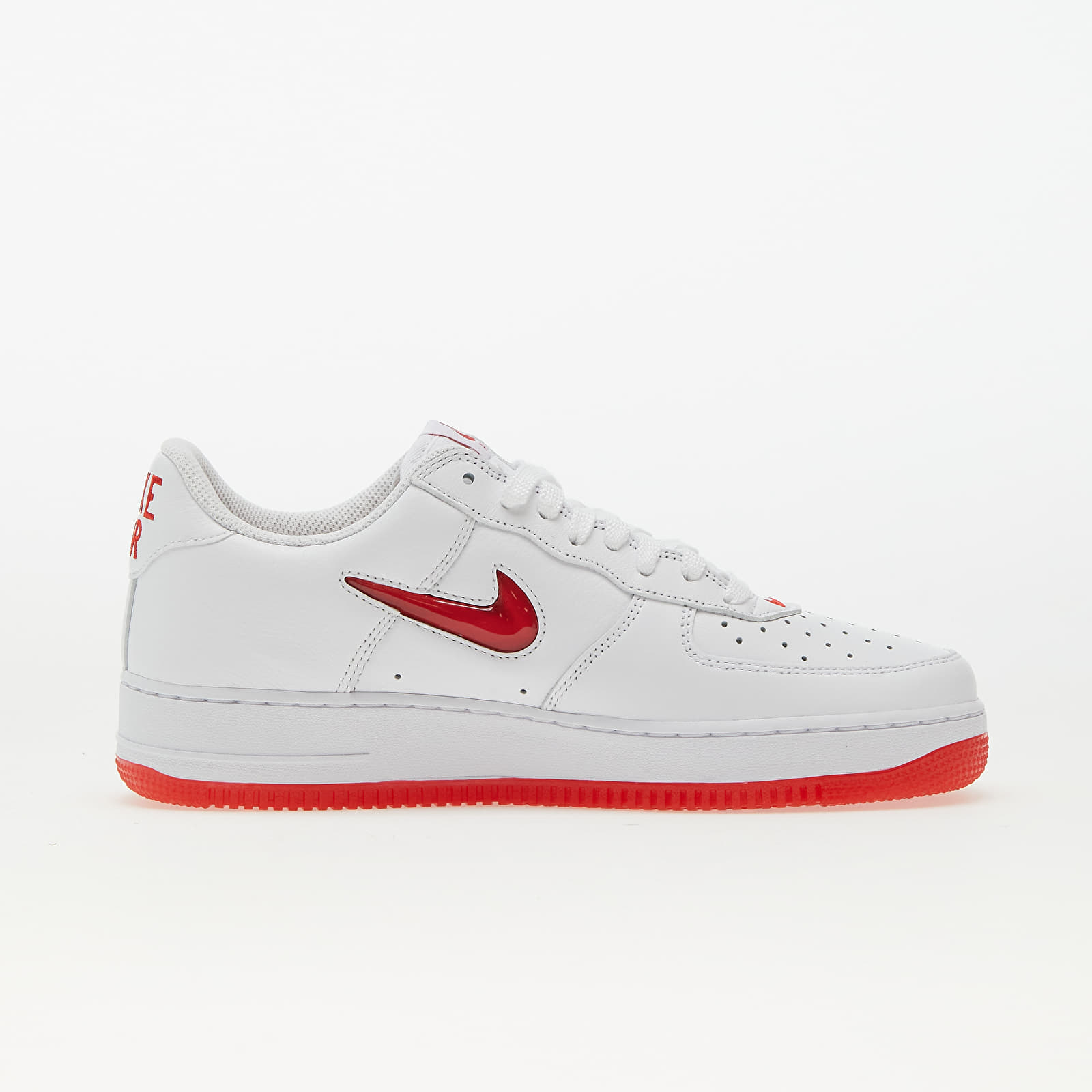 Air force 1 low red cheap and white