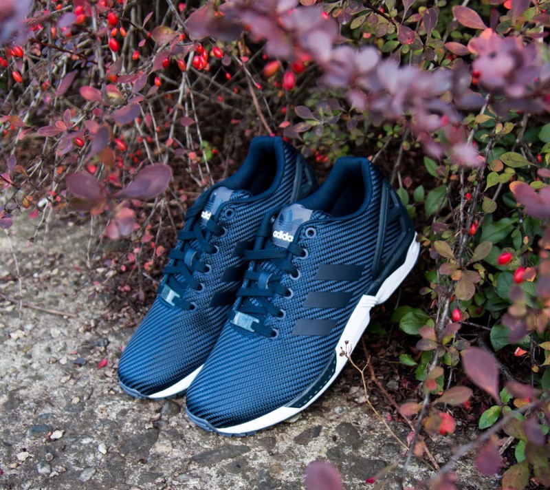Shoes adidas ZX FLUX Originals Dark Blue Onix Footshop