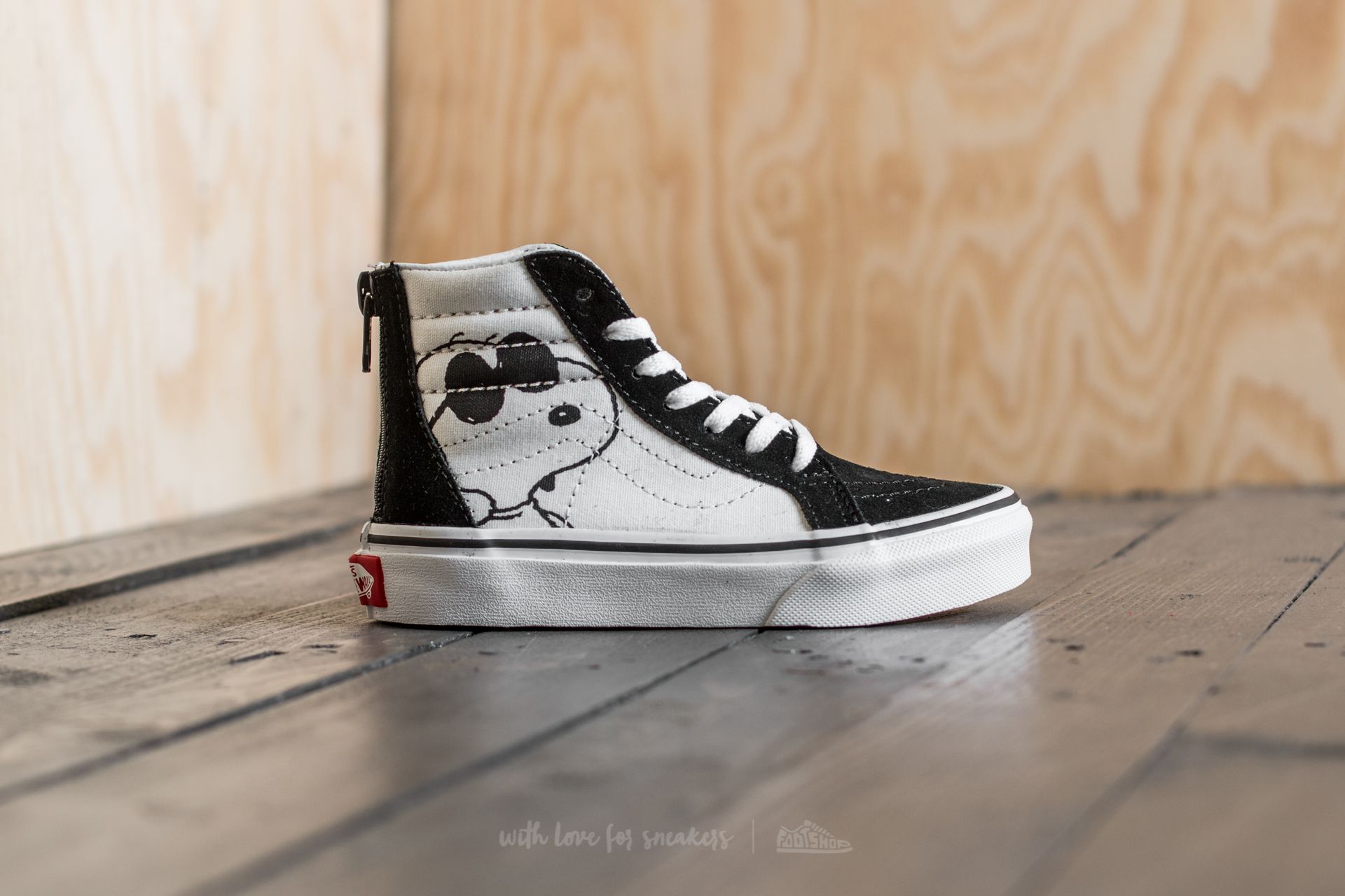 Zapatillas y zapatos para niños Vans x Peanuts Sk8-Hi Zip  Joe Cool/ Black