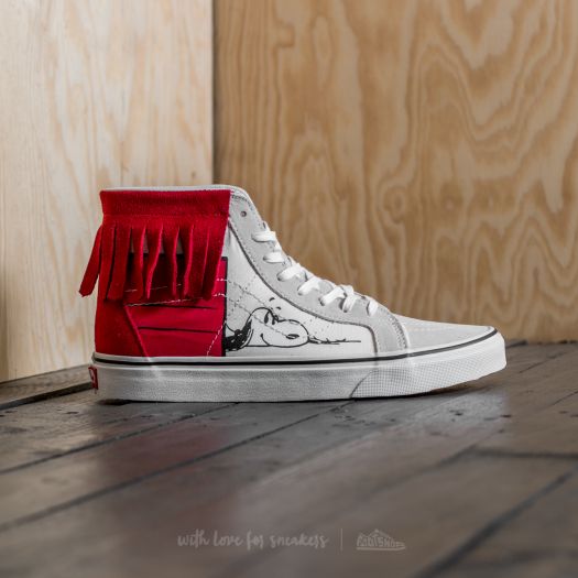 Vans snoopy on sale hombre rojas