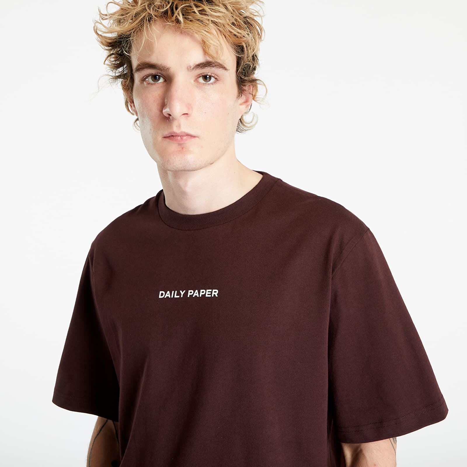 Trička Daily Paper Etype Ss T-Shirt Syrup Brown