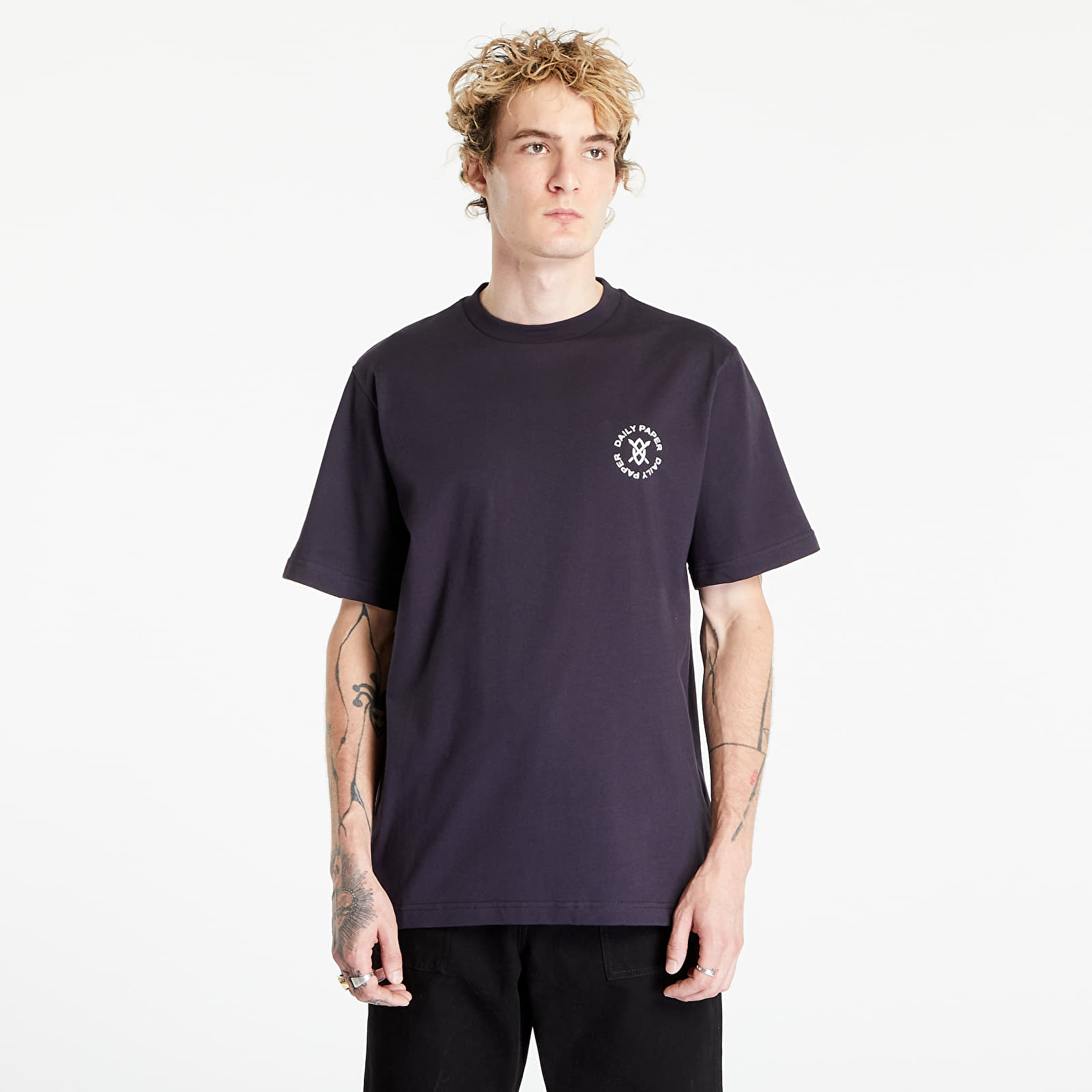 Trička Daily Paper Circle Ss T-Shirt Deep Navy