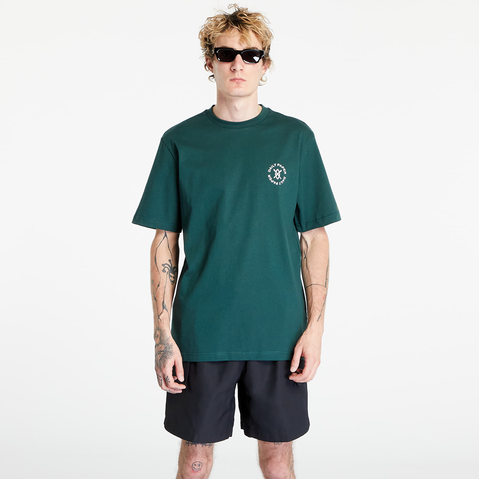 Tricou Daily Paper Circle Ss T-Shirt Pine Green