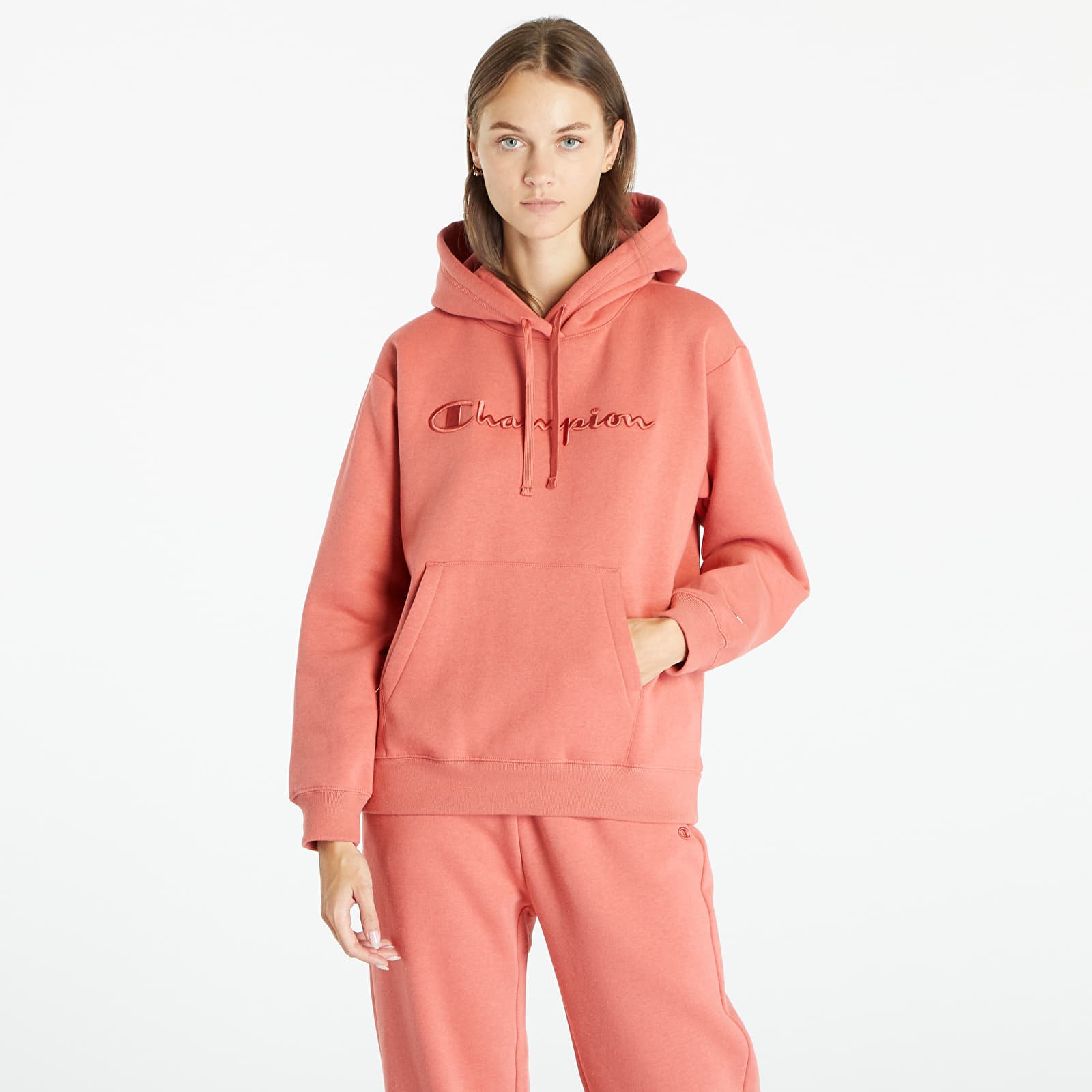 Sweatshirts Champion Hooded Sweatshirt Dark Pink Footshop