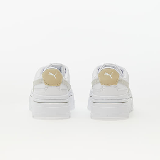 Puma basket platform bianche e oro new arrivals