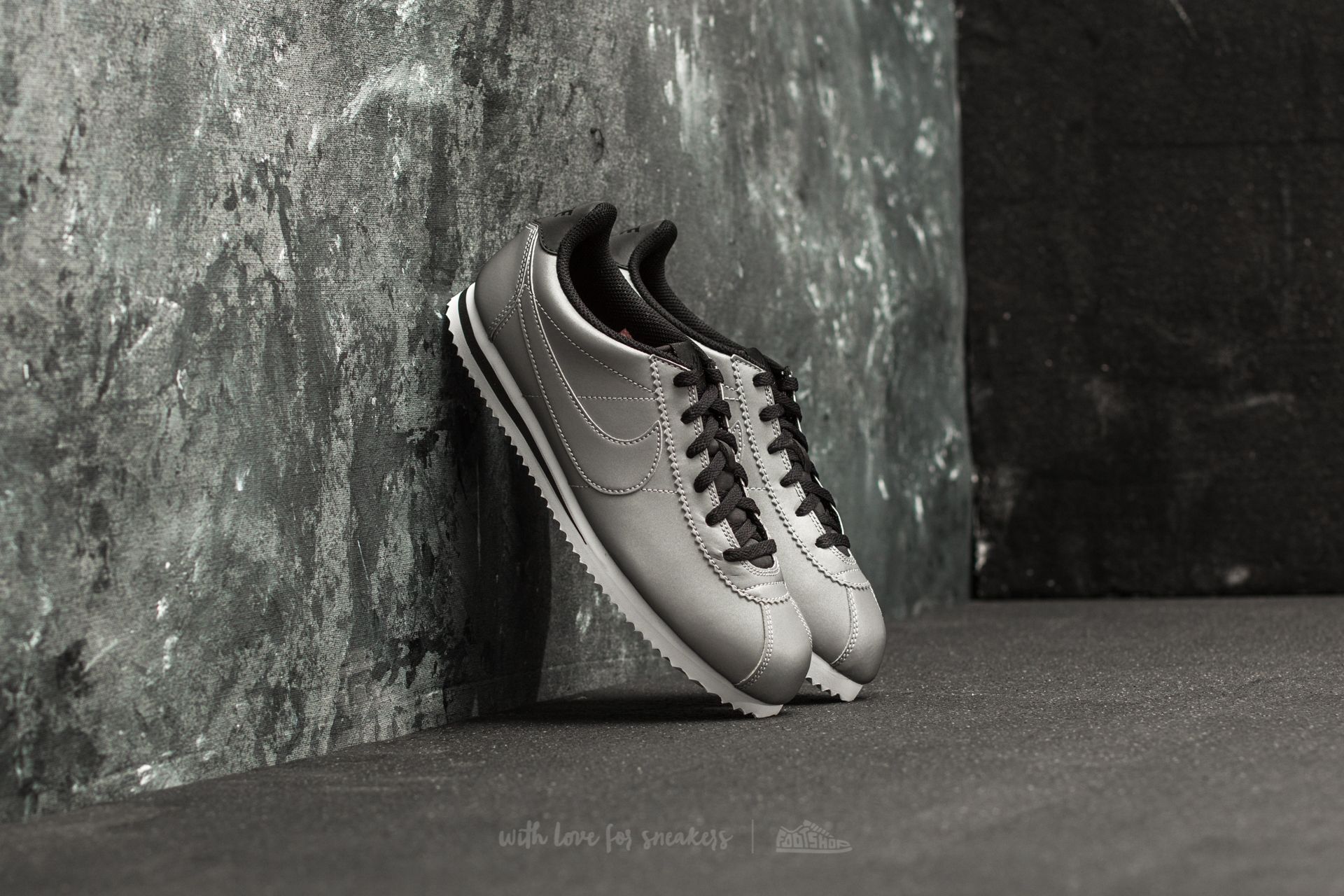 Chaussures et baskets femme Nike Cortez Premium (GS) Reflect Silver/ Reflect Silver