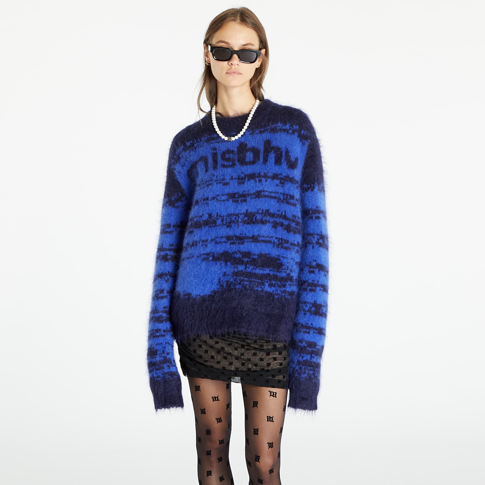 Maglioni MISBHV Brushed Mohair Knit Sweater UNISEX Electric Blue