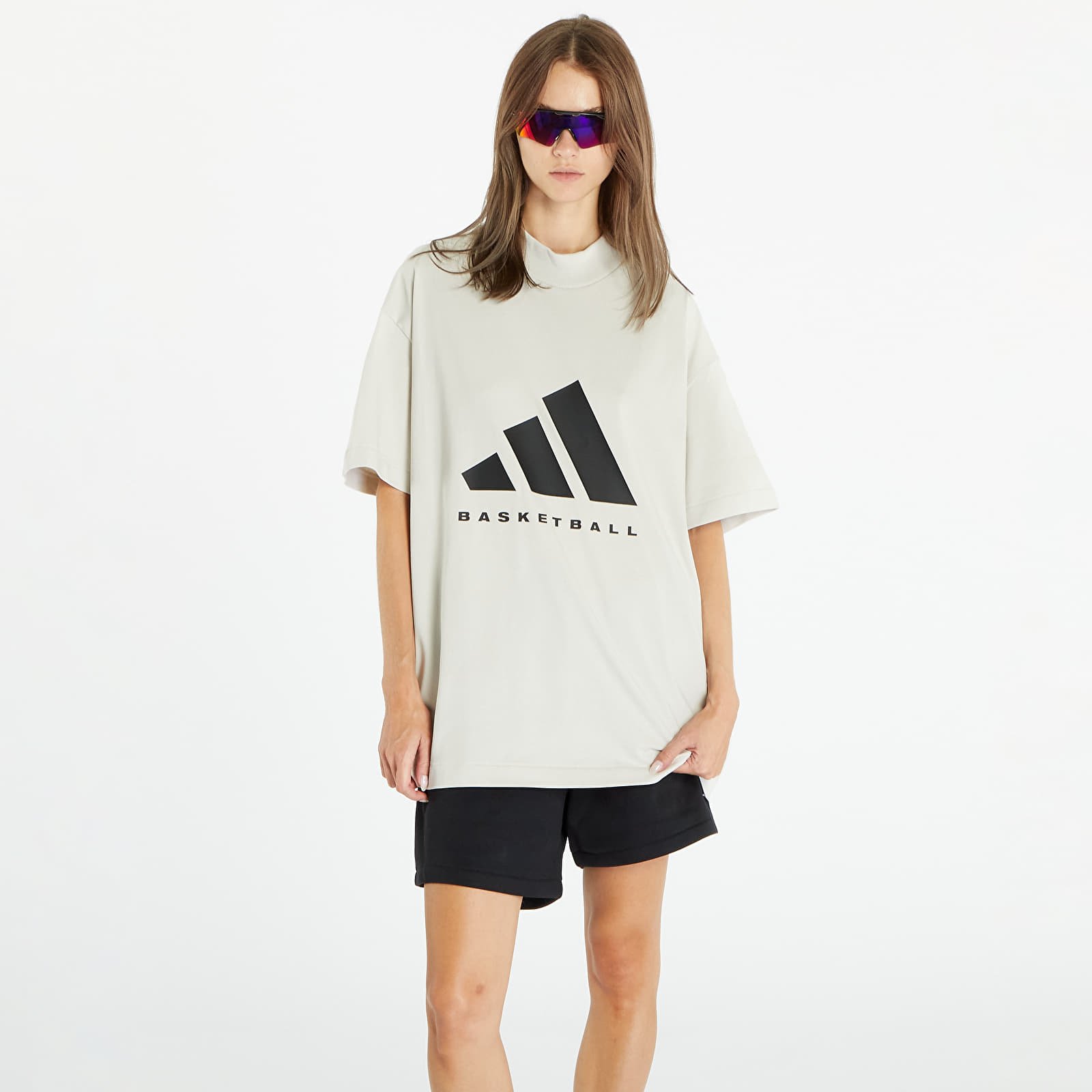 T-skjorter adidas Performance One Cotton Jersey Short Sleeve Tee UNISEX Talc