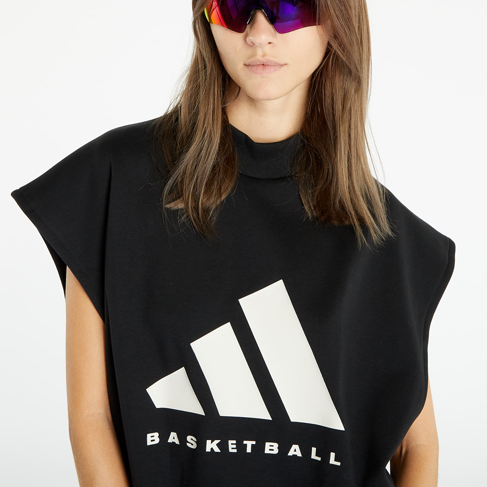 Hoodies and sweatshirts adidas Performance ONE BasketBall Sleeveless Sweatshirt UNISEX Black/ Talc